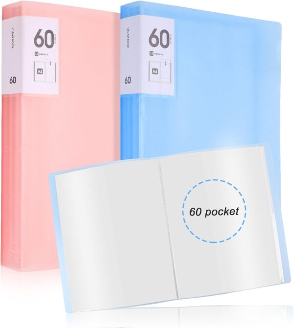 Paquet de 60 Classeurs - Format A4 - Organisateurs de Documents Solides et Pratiques pour un Rangement Efficace de vos Feuilles et Dossiers