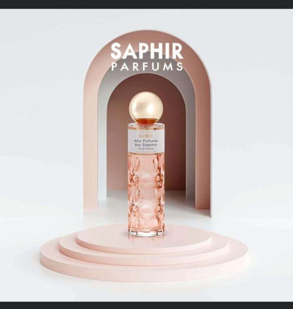 Saphir - Eau de Parfum pour Femme 200ml - My Future by Saphir : Une fragrance captivante qui incarne la féminité moderne avec des notes florales et boisées envoûtantes."