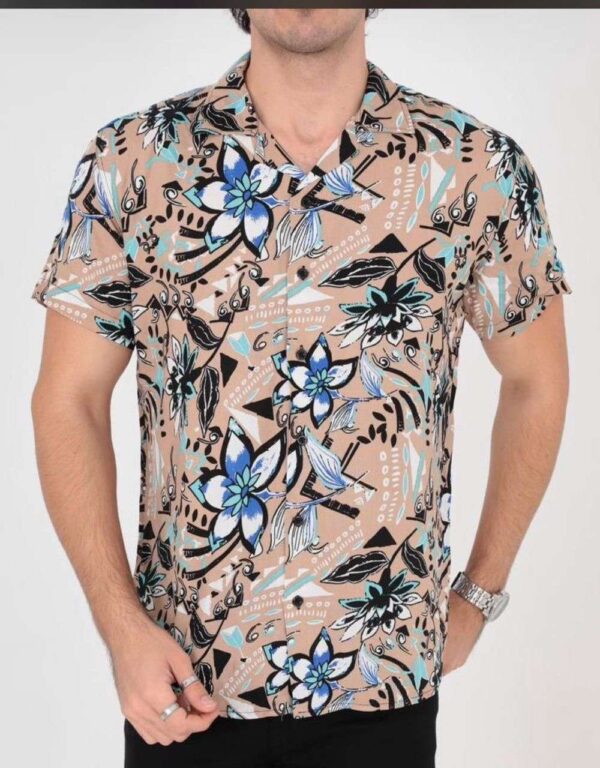 Chemise homme imprimé fleurette manches courtes – Image 10