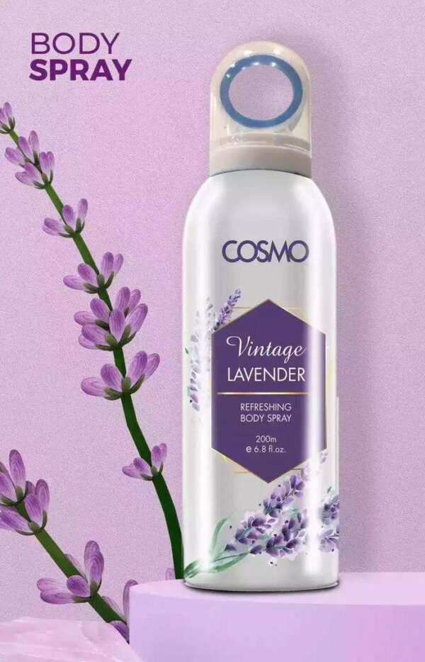 Body Spray Cosmo - Brume Parfumée Rafraîchissante pour le Corps, Hydratation Légère et Fragrance Subtile, Formule Longue Durée - 200 ml