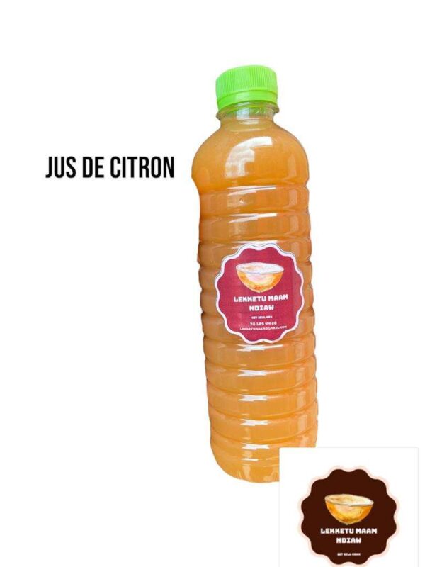 Jus de Citron Pur Naturel - 500ml - Idéal pour Vos Recettes et Boissons – Source Vitamine C - Fraîcheur Garantie - Arôme Authentique et Saveur Exquise