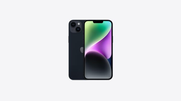 Smartphone Apple iPhone 14 Plus – 128 Go, Écran 6,7" Super Retina XDR, Design Midnight, Double Caméra 12 MP, Performances 5G et Batterie Longue Durée.