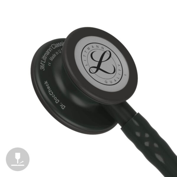 "Stéthoscope Littmann Classic Noir - Précision Acoustique et Design Sobre pour un Diagnostic Fiable" – Image 5