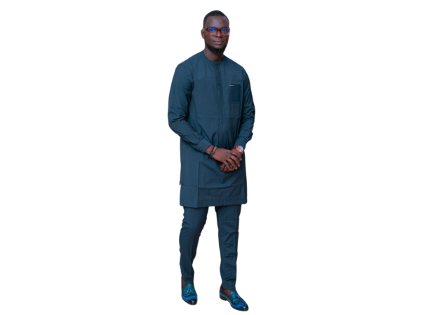 Ensemble Traditionnel Homme – Bleu Élégance