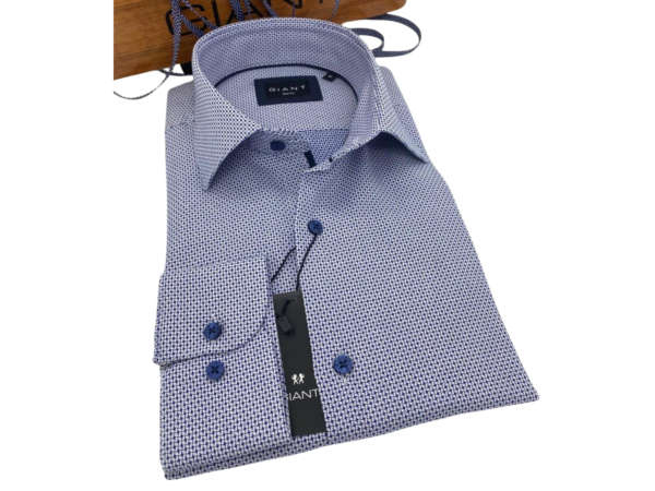 Chemise Giant Gris – Élégance Minimaliste et Polyvalence, Coupe Ajustée, Tissu Confortable, Idéale pour Looks Formels ou Décontractés en Toute Occasion.