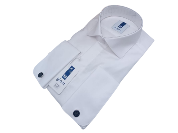 Chemise Giant Blanche – Élégance Indémodable pour Hommes, Tissu Confortable et Léger, Parfaite pour le Bureau, les Événements ou les Sorties Décontractées.