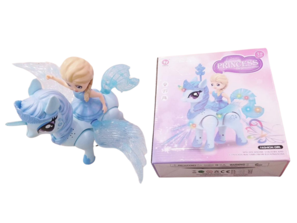 Cheval Licorne Rose 🦄 – Jouet Musical Lumineux avec Effets Sonores et LED, Magique et Enchanté, Parfait pour les Filles et les Petits Rêveurs.