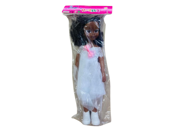 Poupée Africaine pour Filles – Jouet Éducatif et Créatif avec Cheveux Bouclés, Idéal pour les Enfants, Promouvant la Diversité et le Jeu Imaginatif. – Image 2