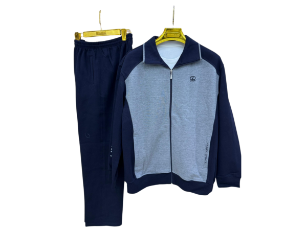 Blousons (Survêtement) Casual en Coton pour Homme - Ensemble Sweat Zippé et Pantalon Élastique, Confortable et Élégant, Idéal pour Loisirs et Sport.