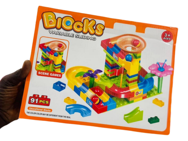 Blocs de Construction Variables avec Glissières – 91 Pièces Éducatives pour Enfants, Création Ludique et Interactive, Développement de la Logique et Imagination.