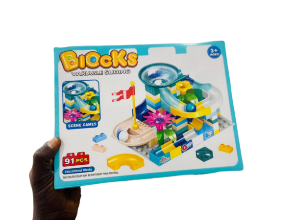 Blocs de Construction Variables avec Glissières – 91 Pièces Éducatives pour Enfants, Création Ludique et Interactive, Développement de la Logique et Imagination. – Image 2