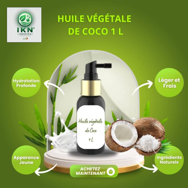 Huile végétale de Coco 1L