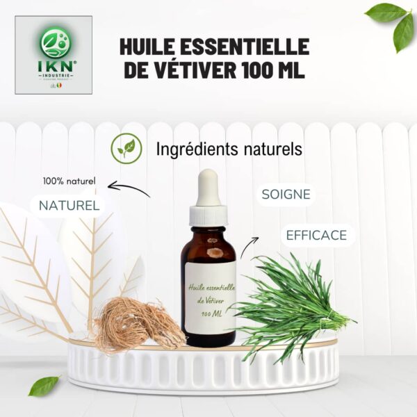 Huile essentielle de vétiver 100ml