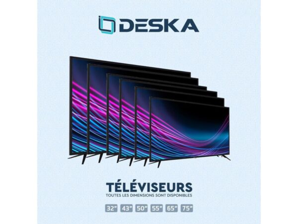 Téléviseur Deska Smart 55 Pouces - Immersion et connectivité haut de gamme