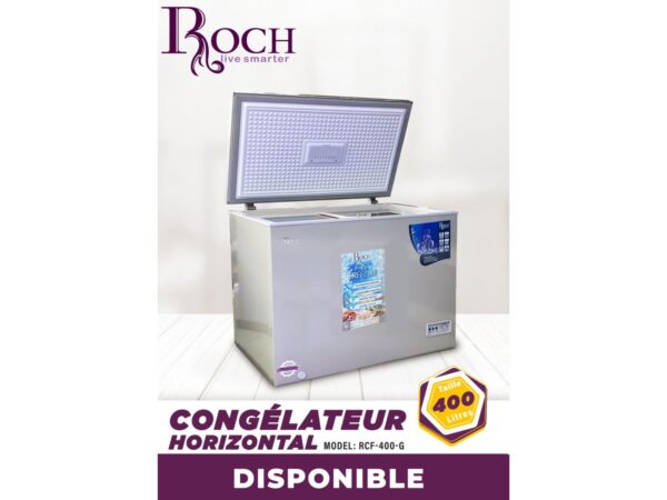 Roch Congélateur Horizontal 400L - Modèle RCF-400-G, grande capacité et efficacité