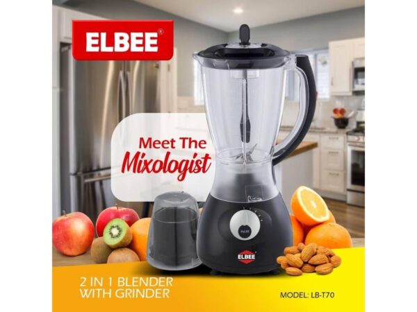 Blender ELBEE 2 en 1 avec Grinder - Modèle LB-T70, puissance et précision