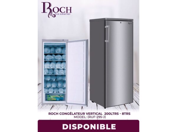 Roch Congélateur Vertical 200L - 8 tiroirs - Modèle RUF-295-J pour un rangement organisé