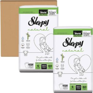 Sleepy Natural Couche-Culotte N°6 (64 pcs) – Confort et Protection Naturelle